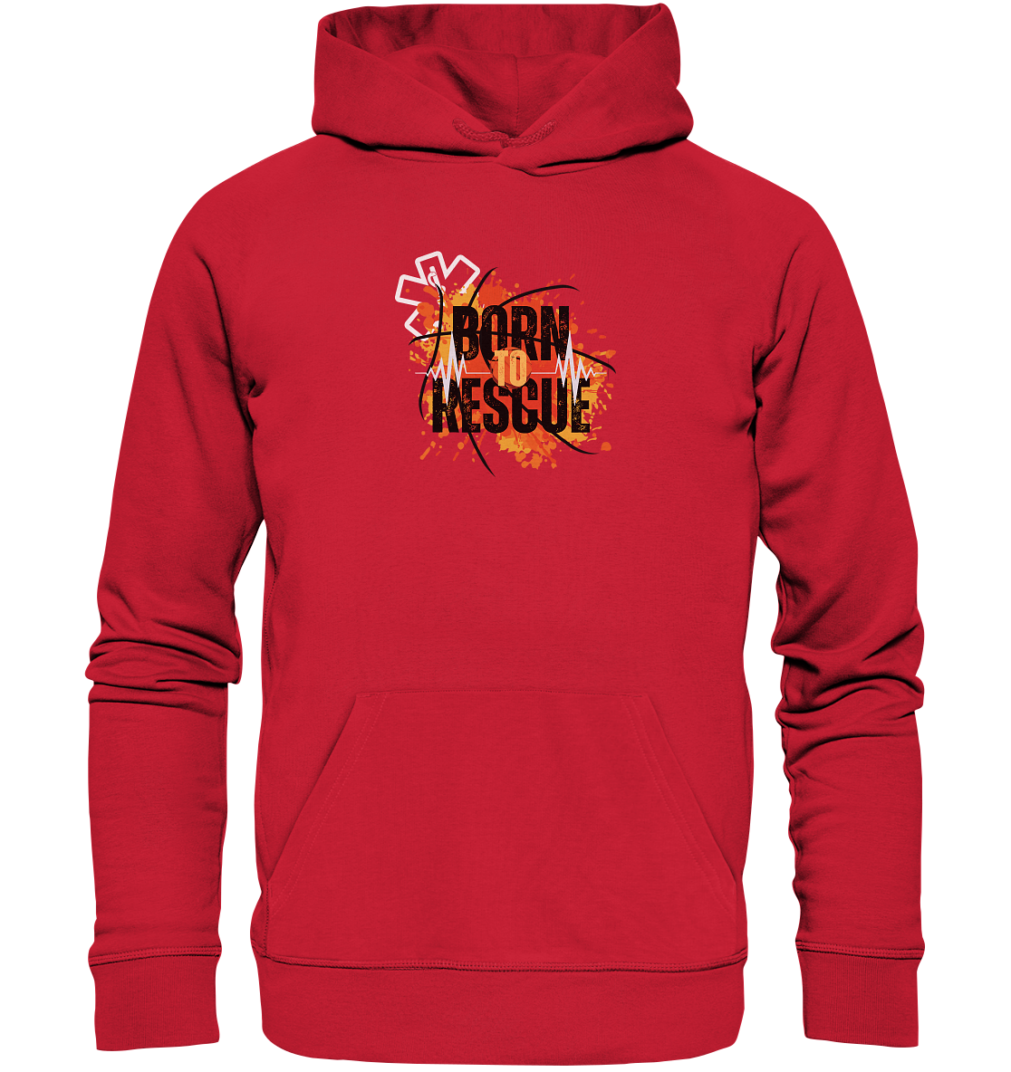 Born to rescue - Organic Basic Hoodie