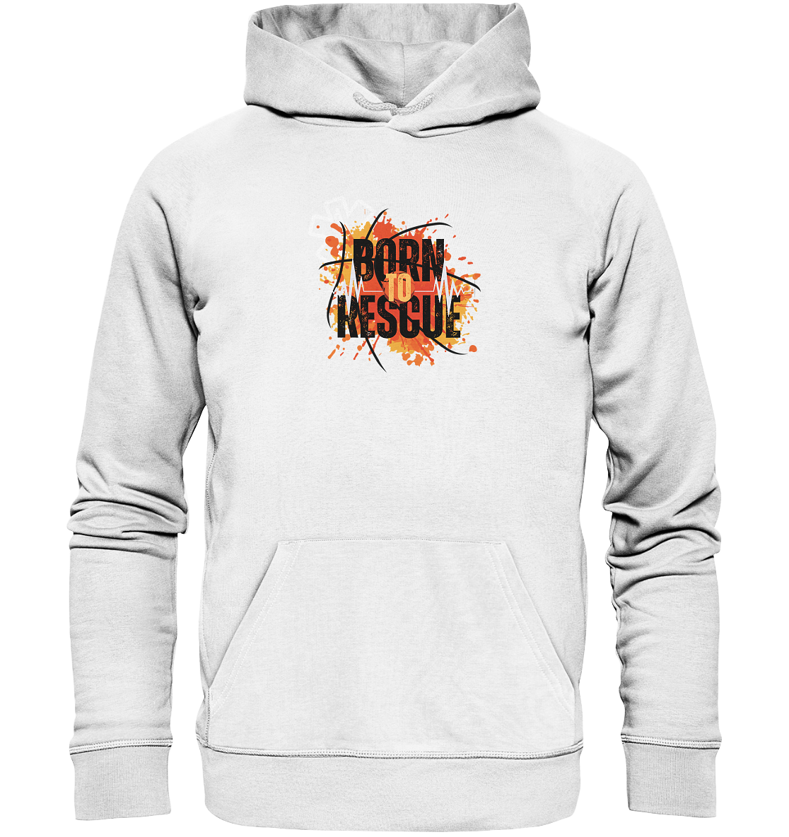 Born to rescue - Organic Basic Hoodie