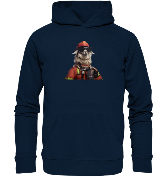 Der Feuerwehr-Alpaka - Organic Basic Hoodie