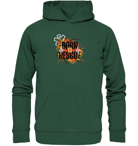 Born to rescue - Organic Basic Hoodie