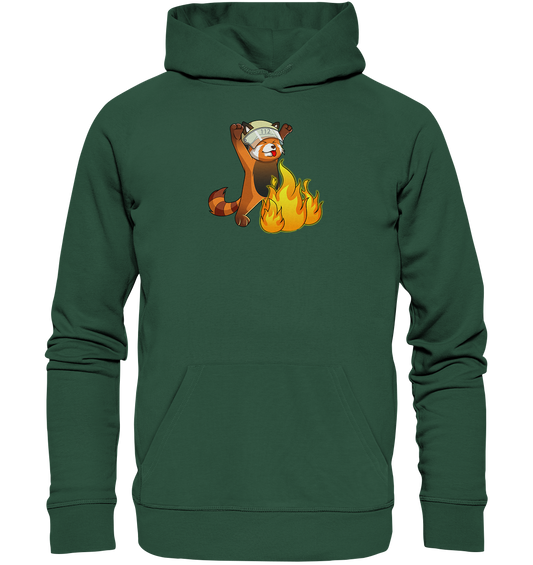 Der rote Feuerwehrpanda "MELO" - Organic Basic Hoodie