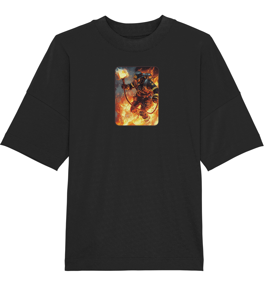 God of fire - Organic Oversize Shirt