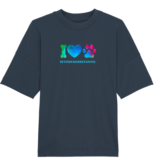 I love Rettungshunde - Organic Oversize Shirt
