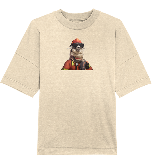 Der Feuerwehr-Alpaka - Organic Oversize Shirt