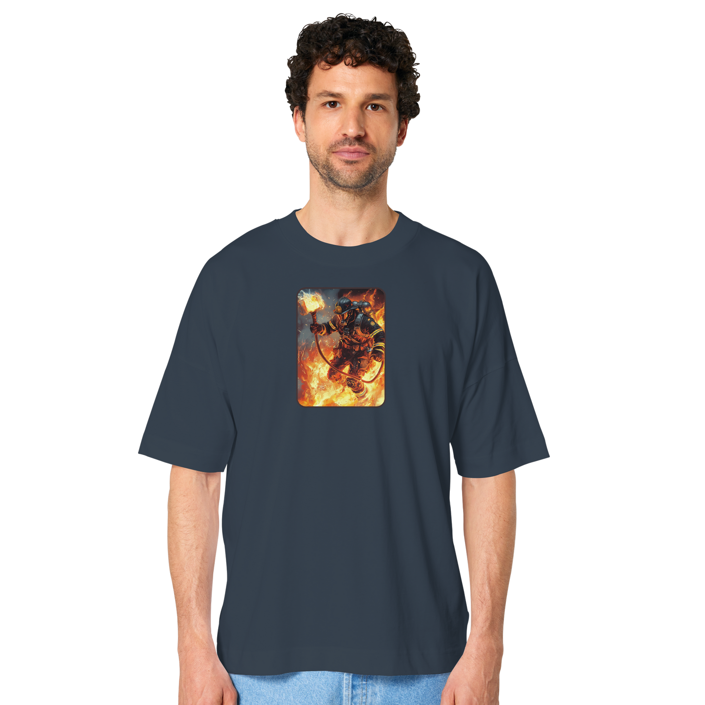 God of fire - Organic Oversize Shirt