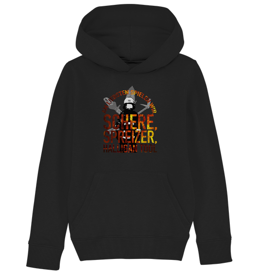 Schere, Spreizer, Halligan Tool  - Kids Organic Hoodie