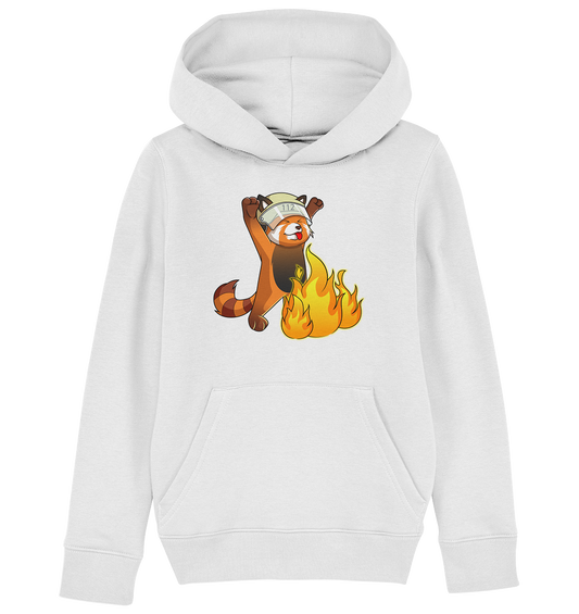 Der rote Feuerwehrpanda "MELO" - Kids Organic Hoodie