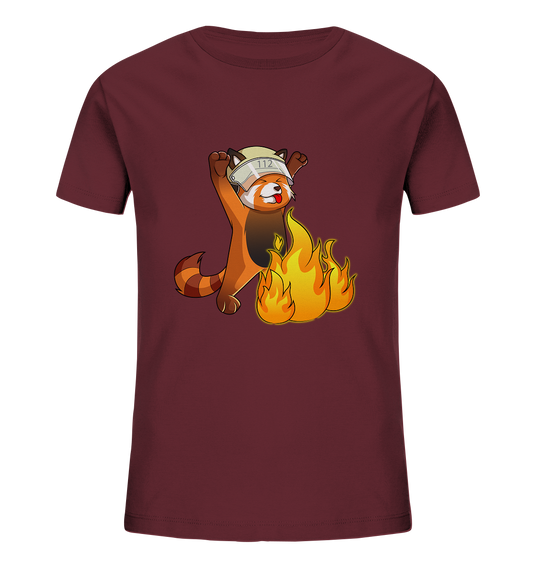 Der rote Feuerwehrpanda "MELO" - Kids Organic Shirt